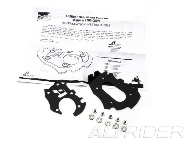 AltRider Side Stand Enlarger Foot with riser for the BMW R 1200 GS Water Cooled