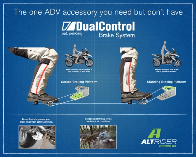AltRider DualControl Brake System for the Aprilia Tuareg 660
