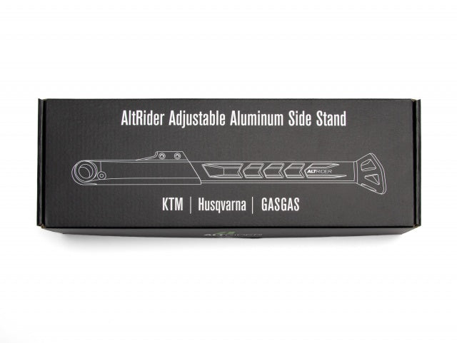 AltRider Adjustable Aluminum Side Stand for KTM / Husqvarna / GasGas Dirt Bikes