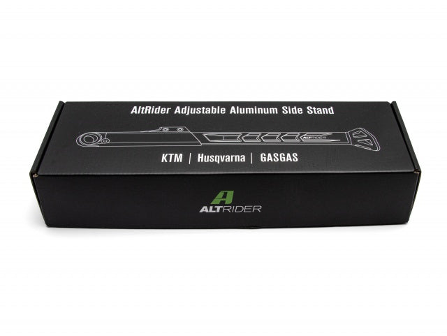 AltRider Adjustable Aluminum Side Stand for KTM / Husqvarna / GasGas Dirt Bikes