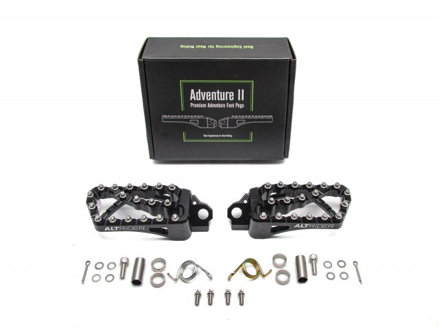 AltRider Adventure II Foot Pegs for Yamaha Tenere 700 and KTM / Husqvarna / GasGas Models - Black