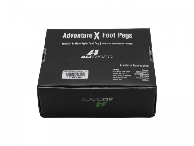 AltRider Adventure II Foot Pegs for Yamaha Tenere 700 and KTM / Husqvarna / GasGas Models - Black