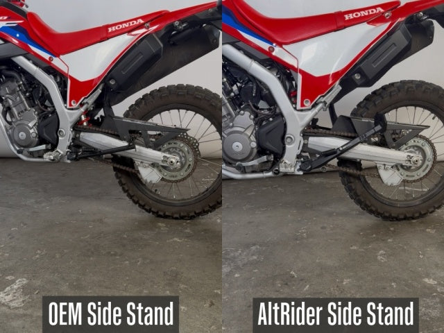 AltRider Adjustable Aluminum Side Stand for Honda CRF300L Models (2021-current)