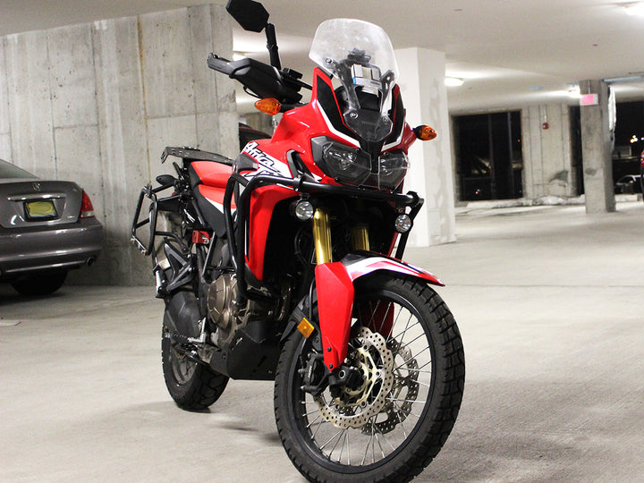 AltRider Upper Crash Bars for the Honda CRF1000L Africa Twin Adventure Sports (with installation bracket) - Black