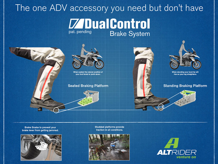 AltRider DualControl Brake System for the BMW R 1200 & R 1250 GS (2013-current)
