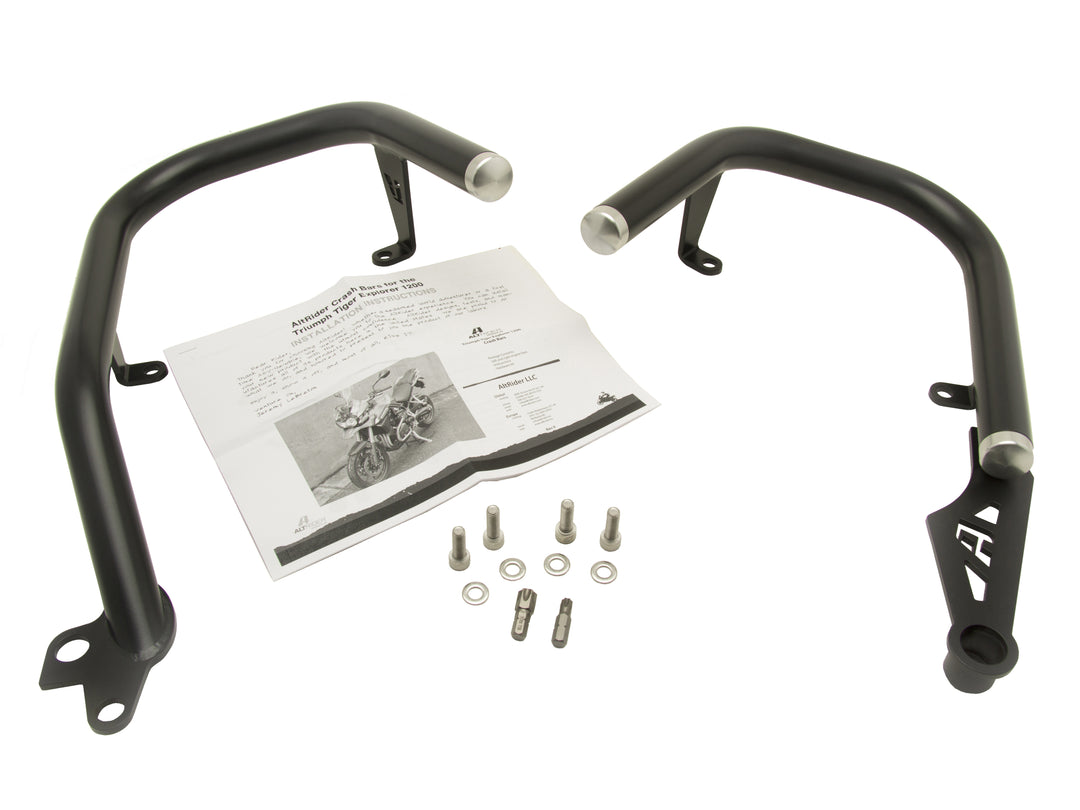 AltRider Crash Bars for the Triumph Tiger Explorer 1200 (2012-2020) - Black