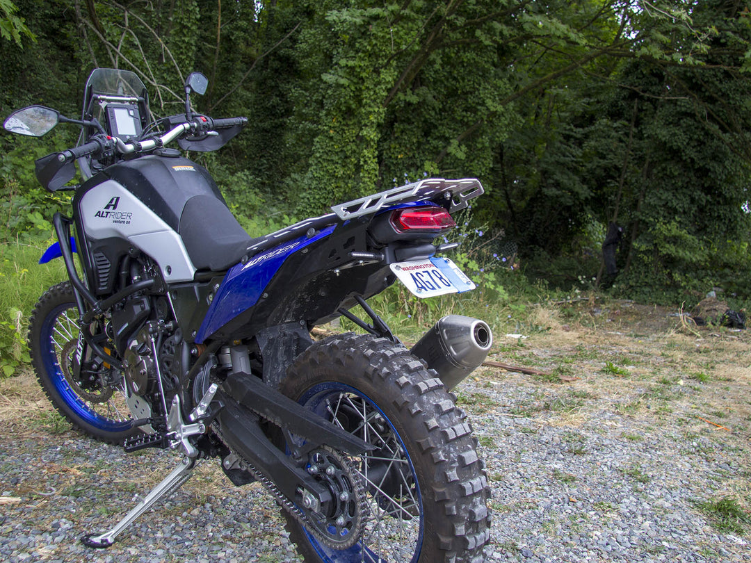 AltRider Tail Tidy Fender Eliminator with Cyclops Tuff Light Full Flex Blinkers for the Yamaha Tenere 700